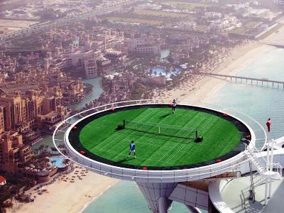 dubai tennis The highest Tennis court in the world